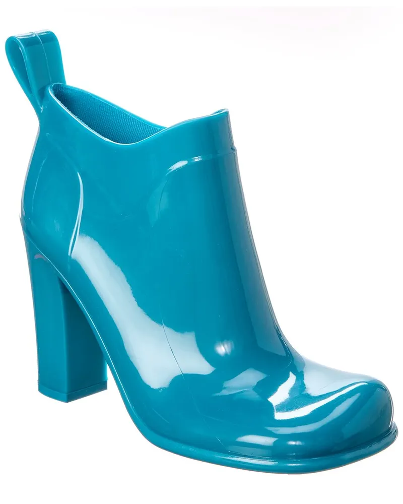 Bottega Veneta Shine Rubber Bootie Blue
