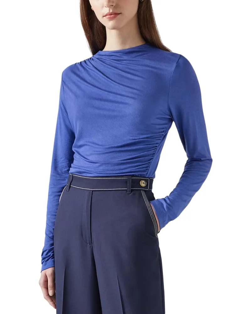 L.K.Bennett  Mae Jersey Top Blue