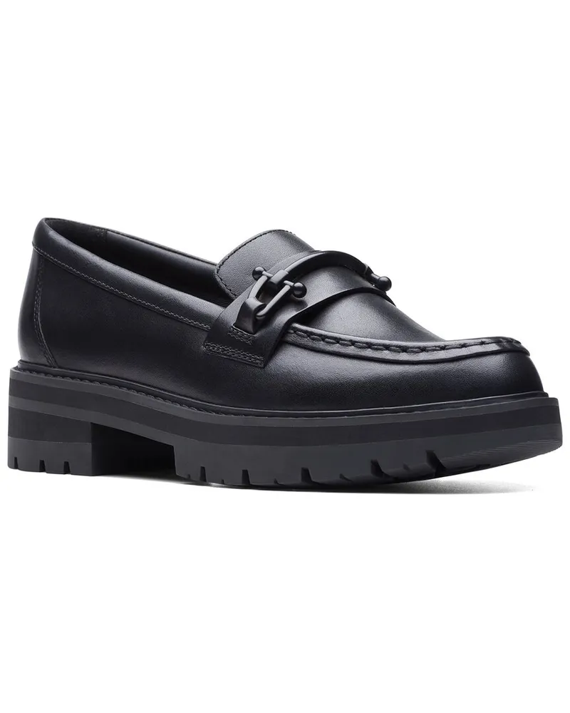 Clarks Orianna Bit Leather Loafer Black
