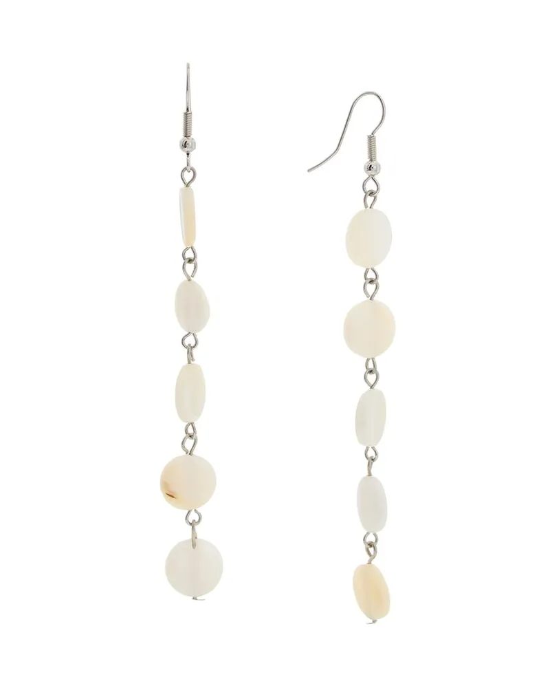 Kenneth Jay Lane 11mm Mother-of-Pearl Dangle Earrings Nocolor