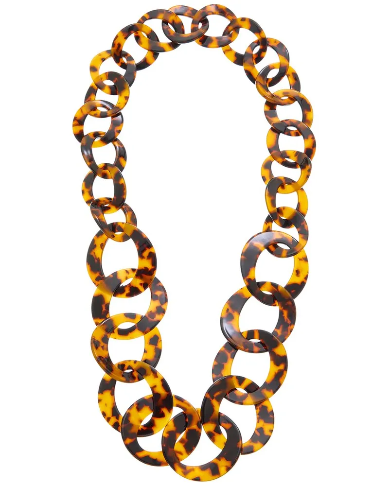 Kenneth Jay Lane 18K Plated Link Necklace Nocolor
