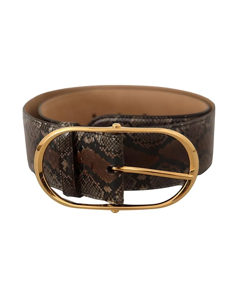 Dolce & Gabbana Leather Belt Brown