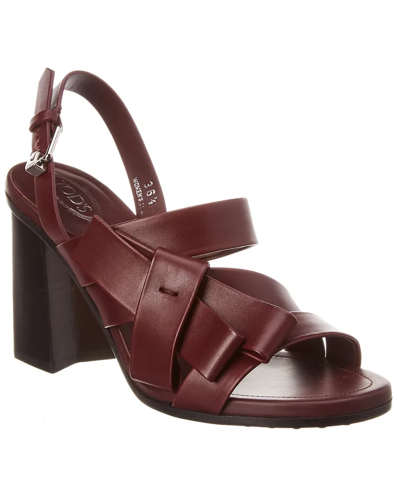 TOD'S TOD’s Leather Sandal Red