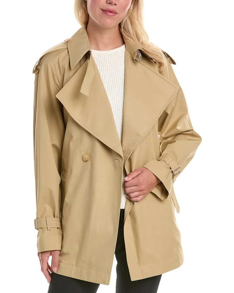 Burberry Gabardine Trench Jacket Beige
