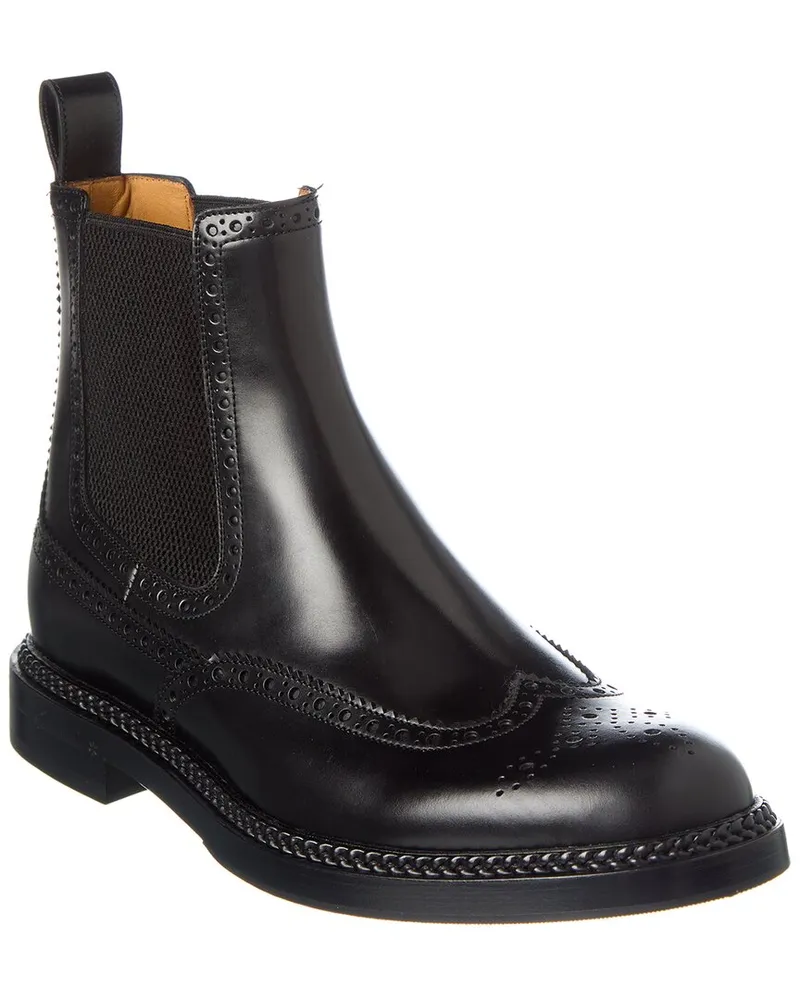 Gucci Leather Boot Black
