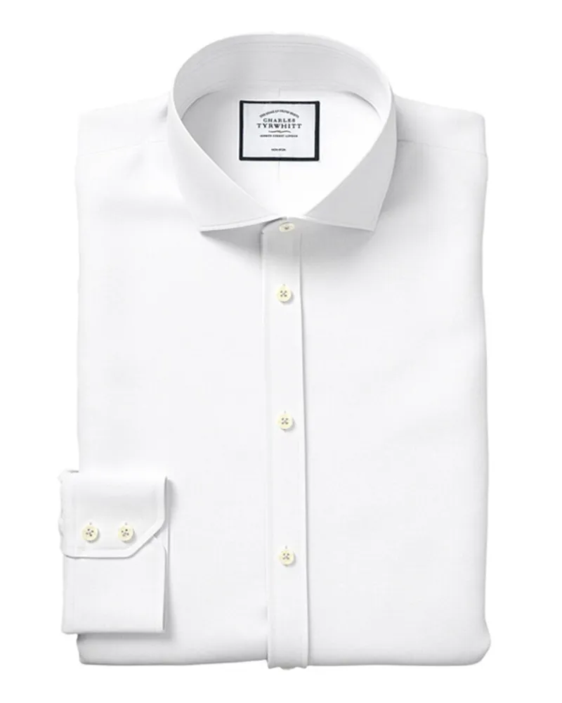 Charles Tyrwhitt Non-Iron 4 Way Stretch Shirt White