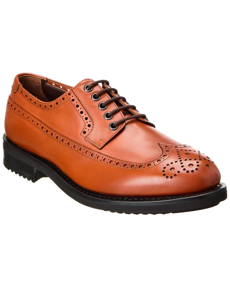Ferragamo Marcus Leather Oxford Brown