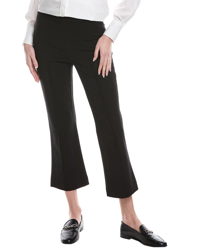 Vince Mid Rise Pintuck Crop Flare Pant Nocolor