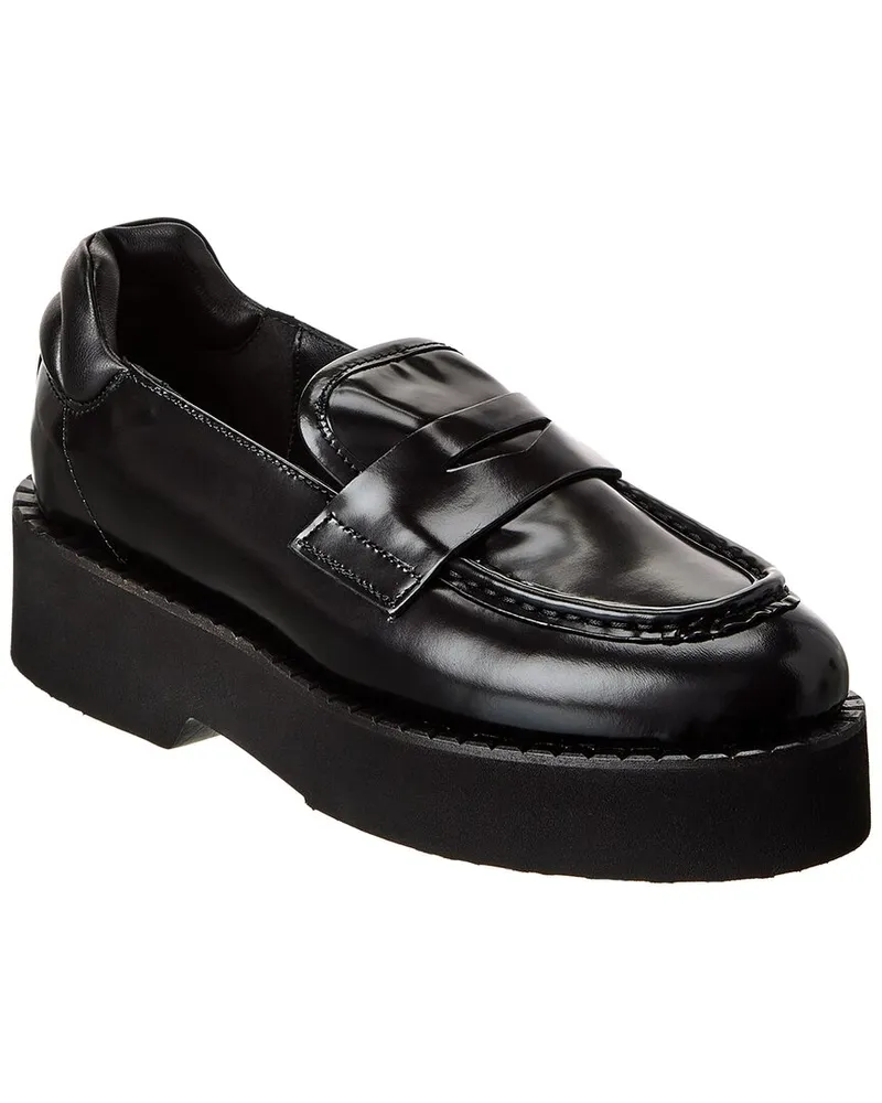 Aquatalia Marta Weatherproof Leather Loafer Black