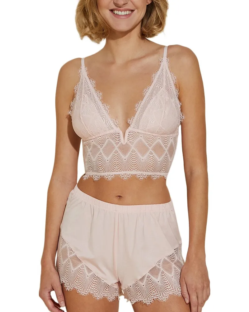 Cosabella Allure Sleep Cami Boxer Pajama Set Pink