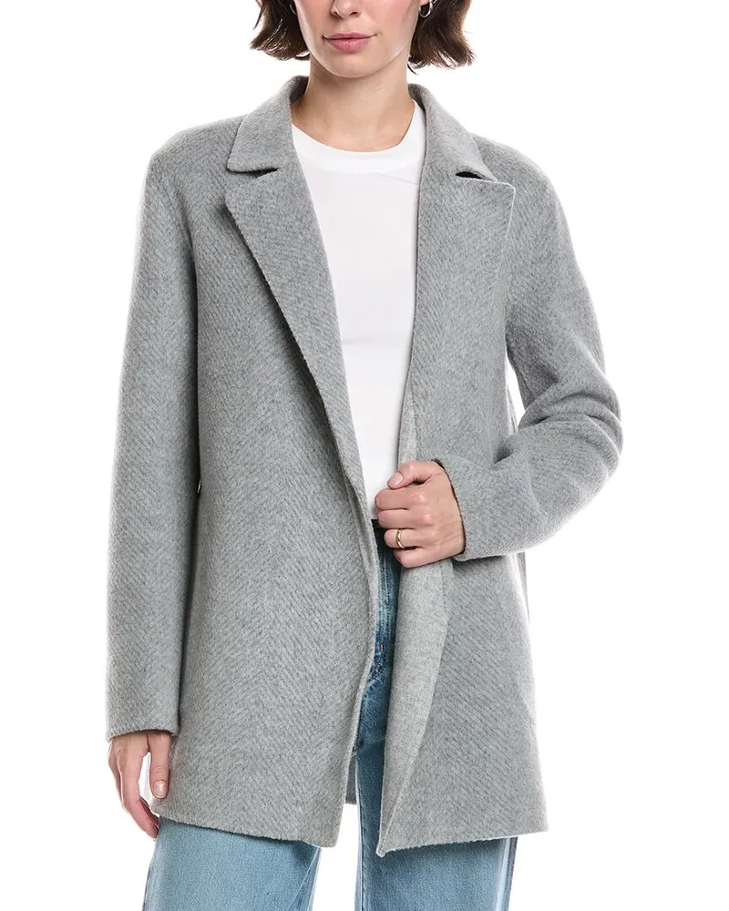 Theory Sileena Wool Coat Grey