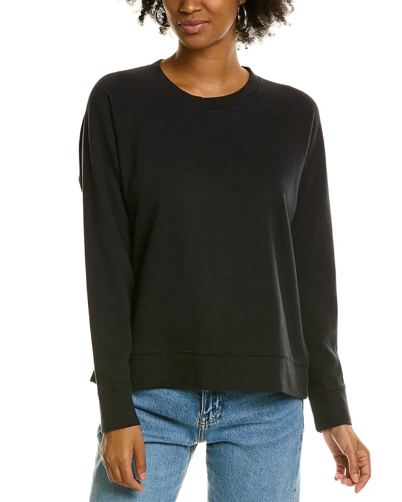 James Perse French Terry Relaxed Sweatshirt Black