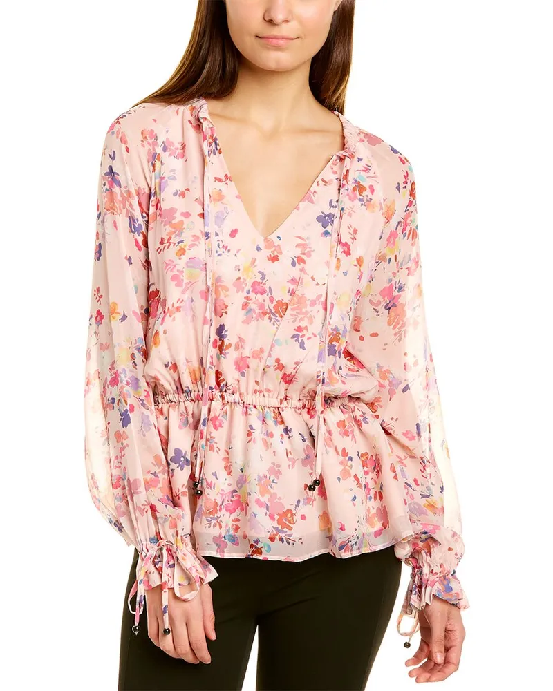 Twin-Set Drawstring Blouse Blue