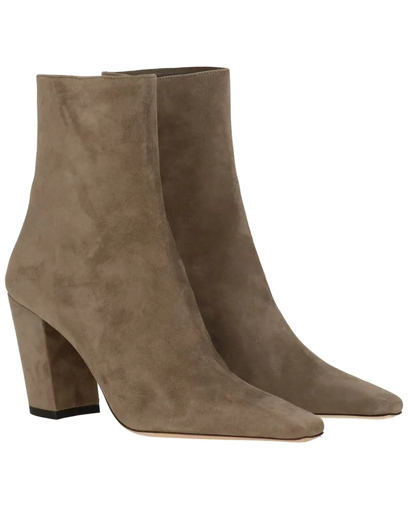 Jimmy Choo Zadie 85 Leather Bootie Brown