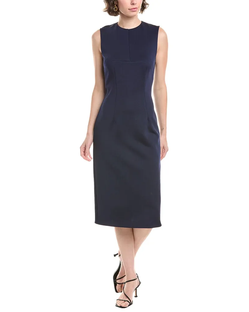 SPORTMAX Andina Midi Sheath Dress Blue