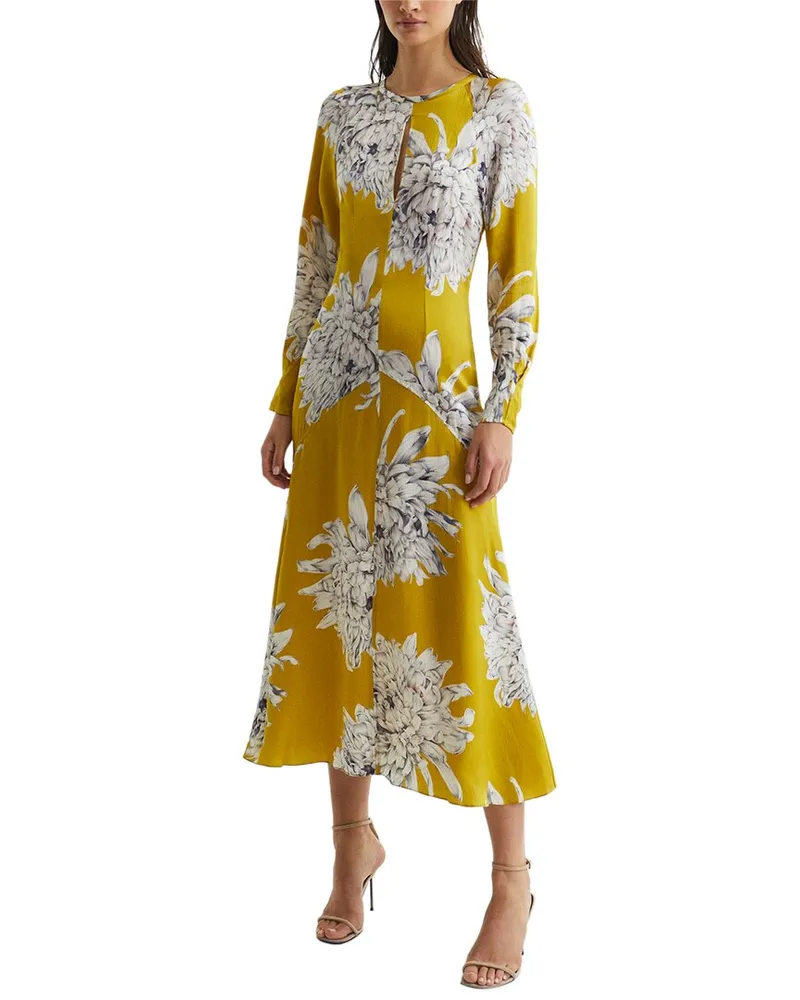 Reiss Mani Floral Printed Midi Dress Nocolor