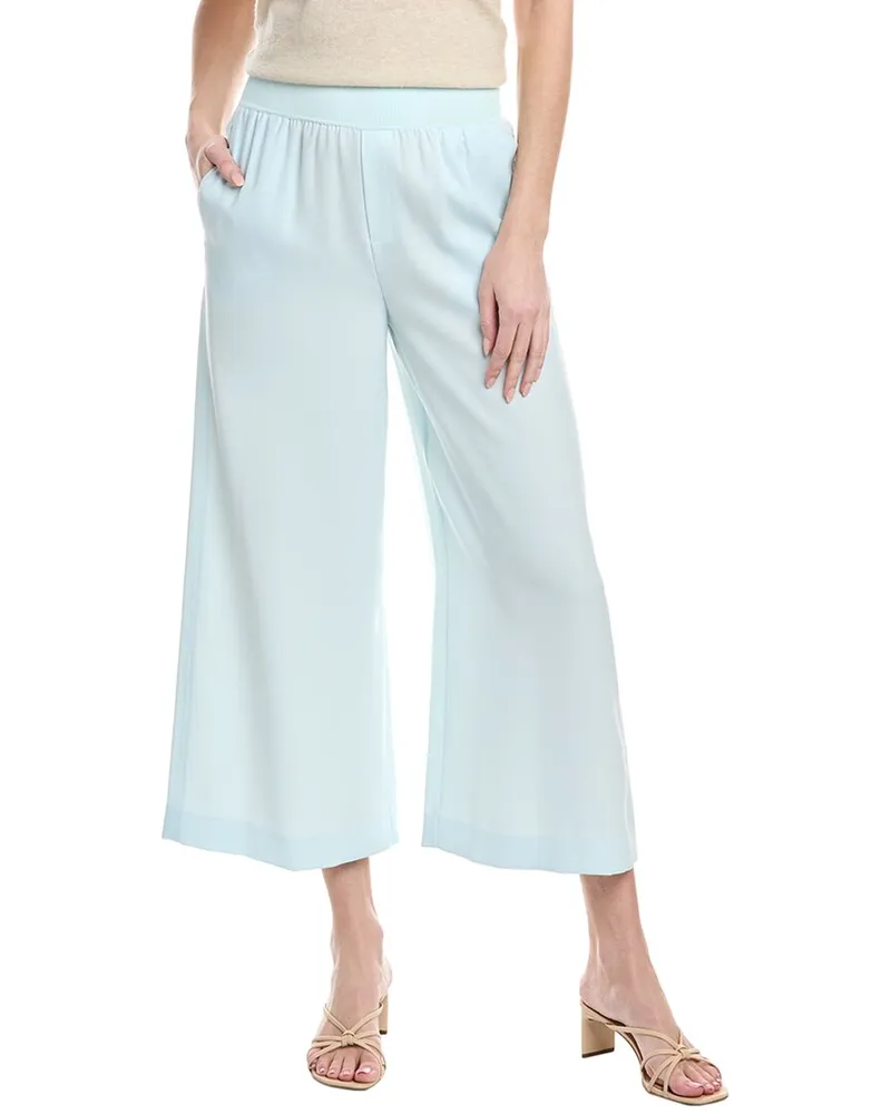 Theory Combo Crop Pullover Pant Blue