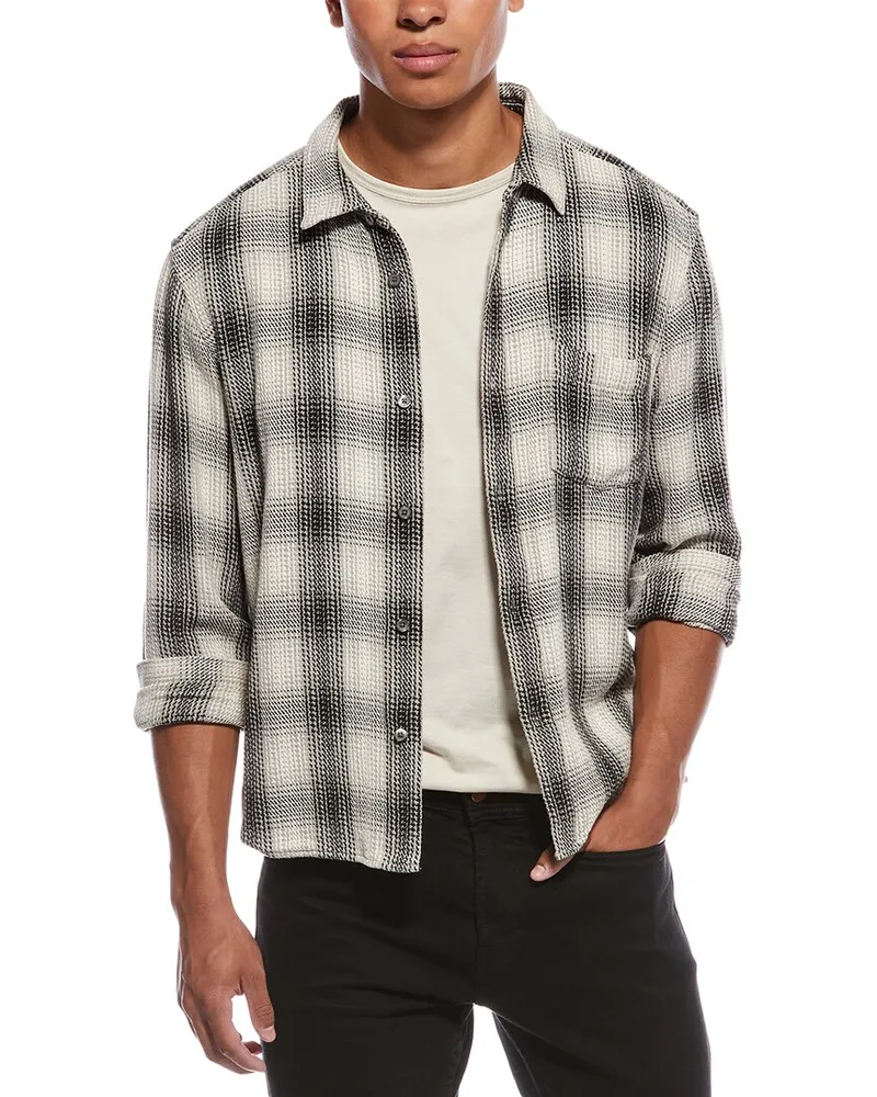 Frame Denim Baja Plaid Shirt Blue