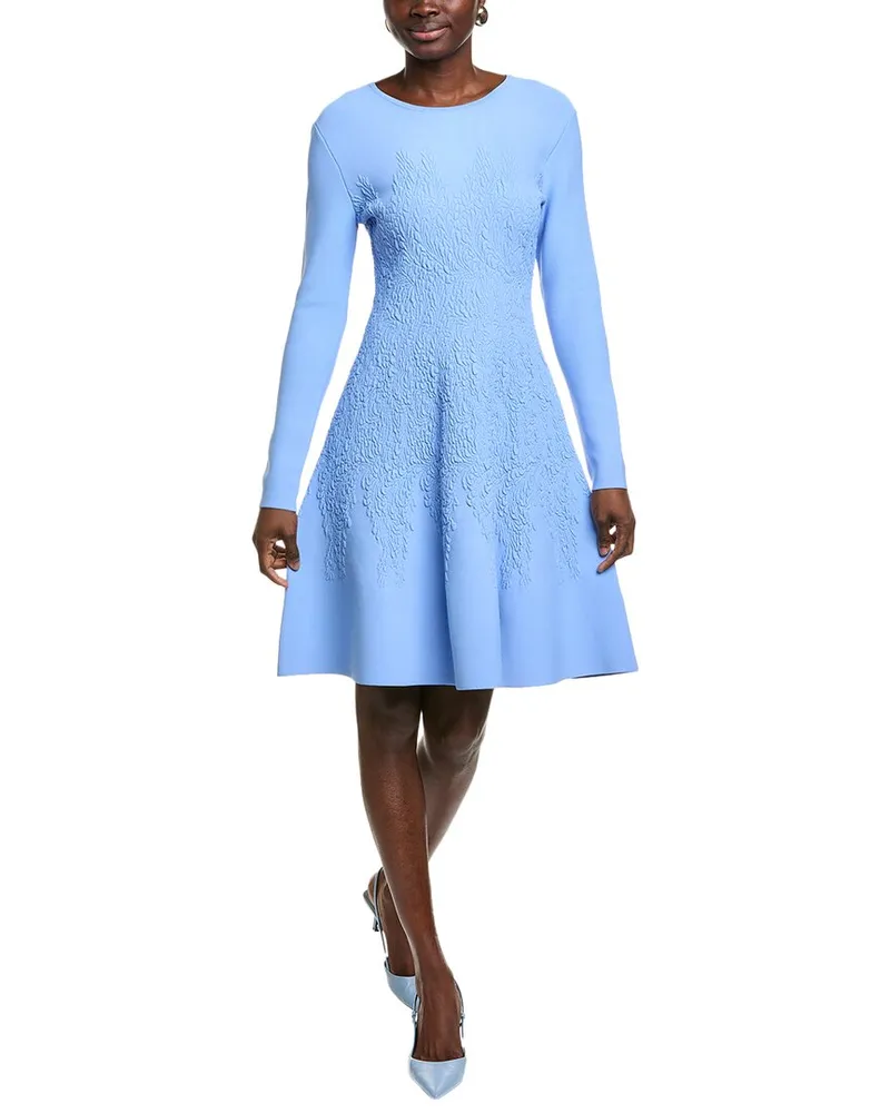Lela Rose Mini Dress Blue