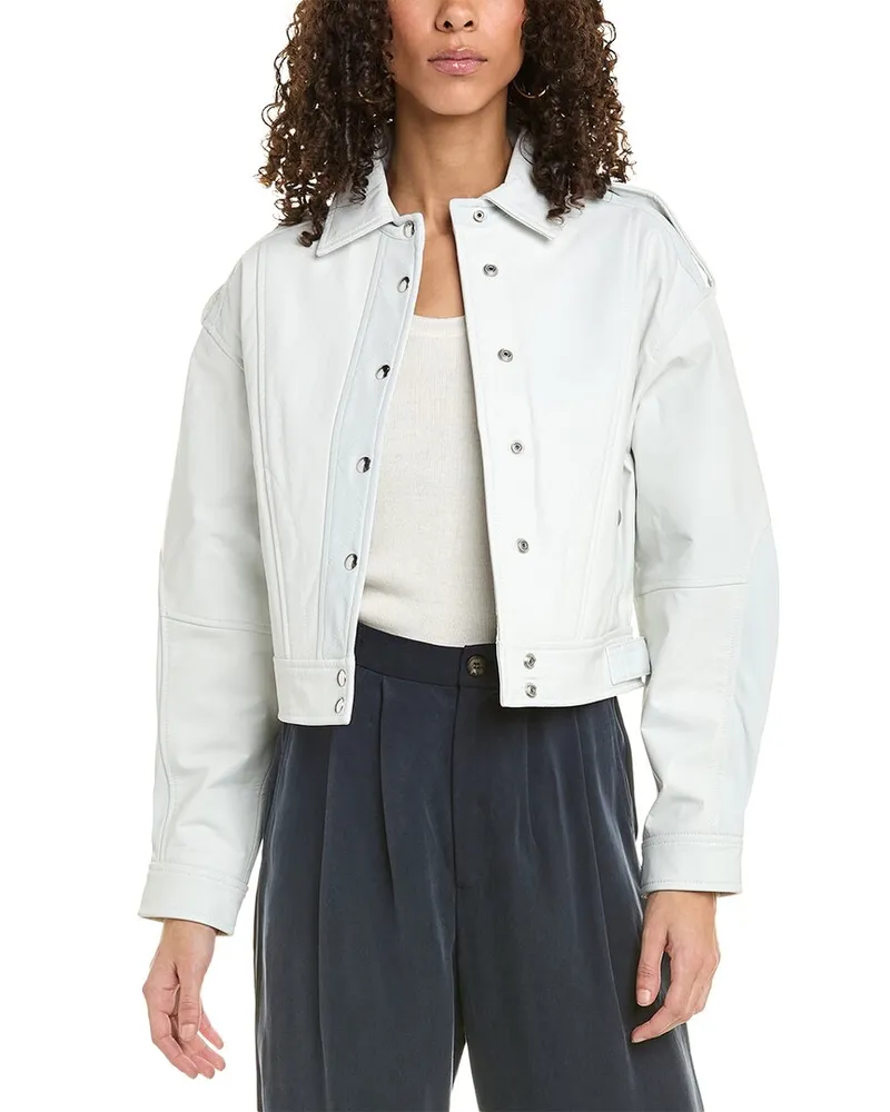 IRO Leather Jacket White