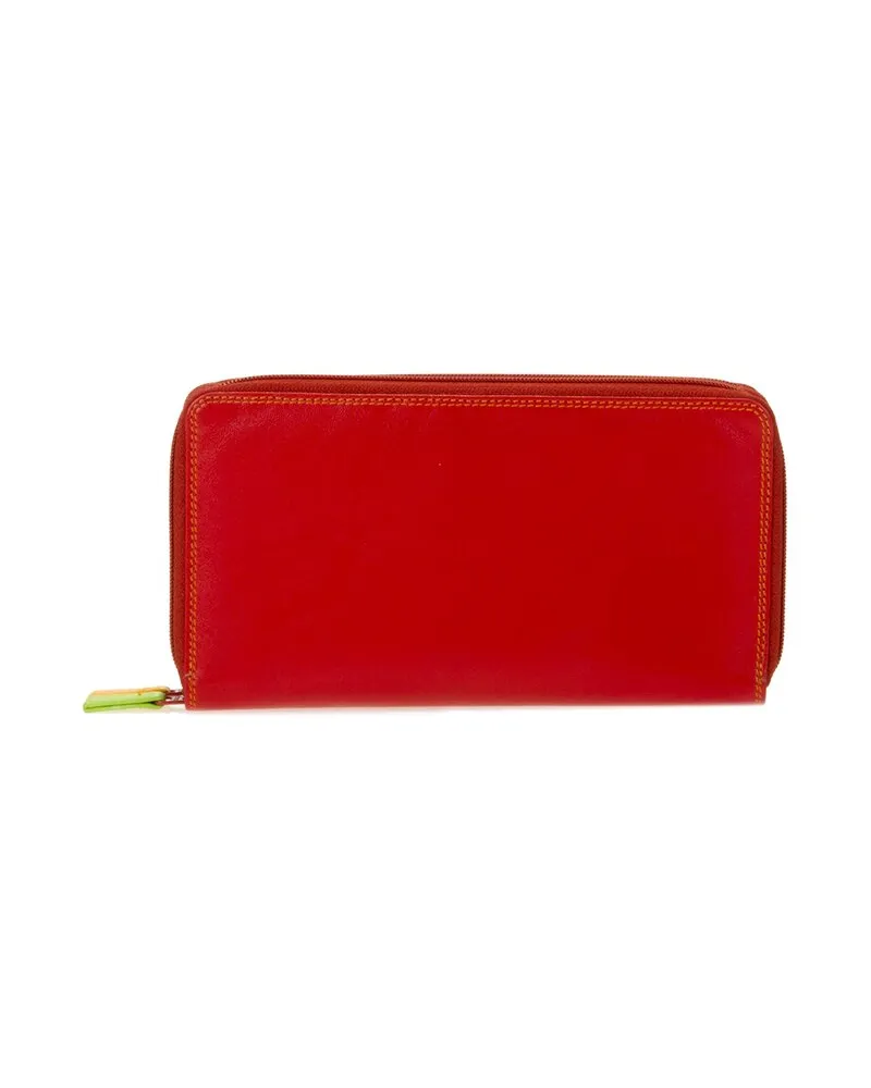 Mywalit Large Double Zip Around Leather Purse Nocolor