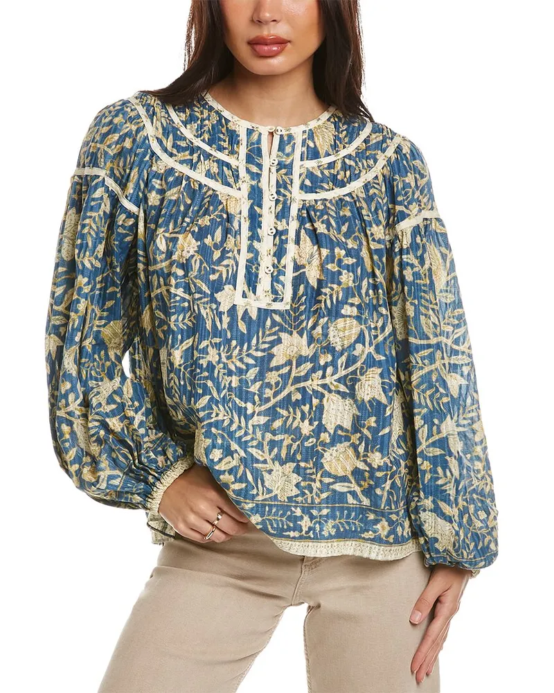Ulla Johnson Gathered Yoke Blouse Nocolor