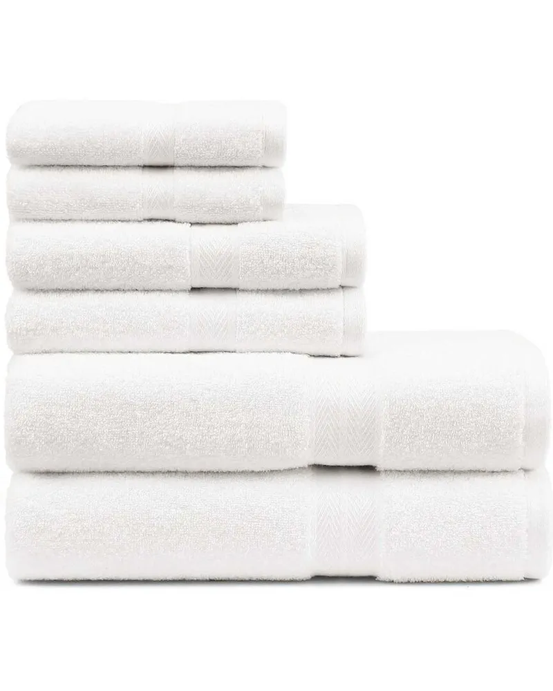 Tommy Hilfiger 200 Thread Count Modern American Solid Carded Cotton Z-Twist 6pc Towel Set Nocolor