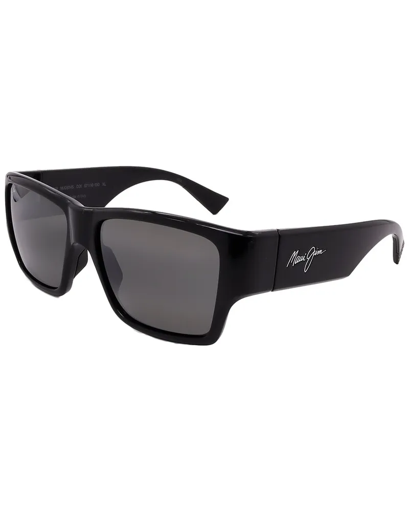Maui Jim Unisex 614 57mm Polarized Sunglasses Black
