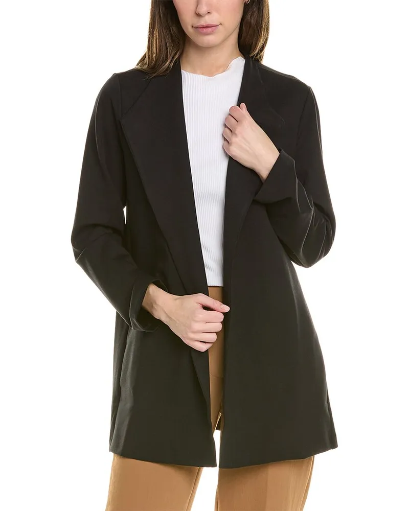 Eileen Fisher High Collar Jacket Black