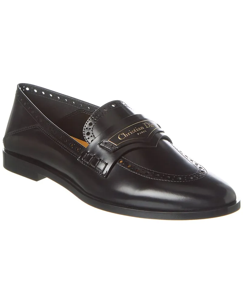 Dior Boy Leather Loafer Black