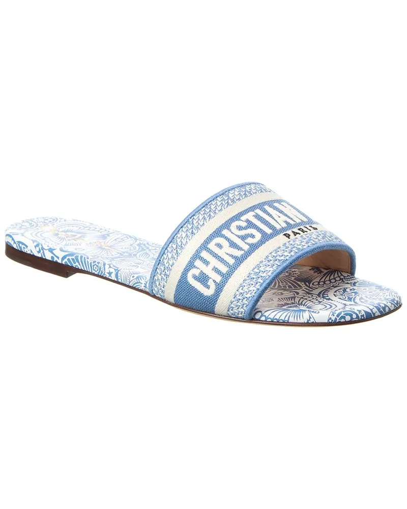 Dior DWay Canvas Sandal Blue