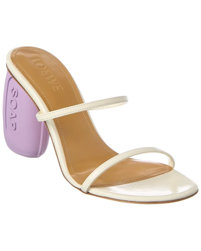 Loewe Soap Leather Sandal White
