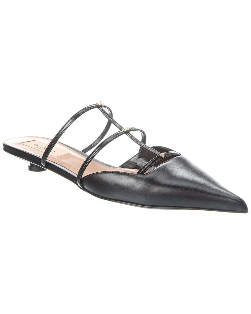 Valentino Garavani Rockstud 20 Leather Mule Black