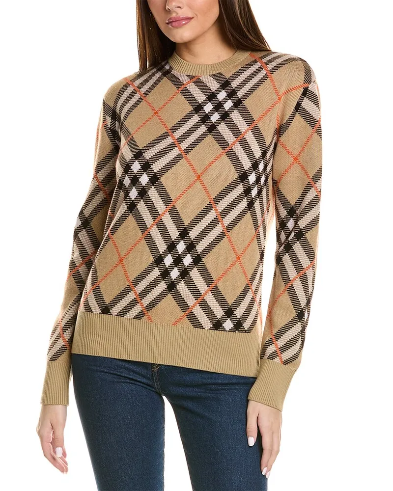 Burberry Wool & Mohair-Blend Sweater Nocolor