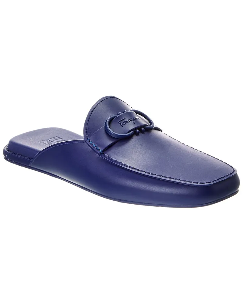 Ferragamo Jelly Mule Blue