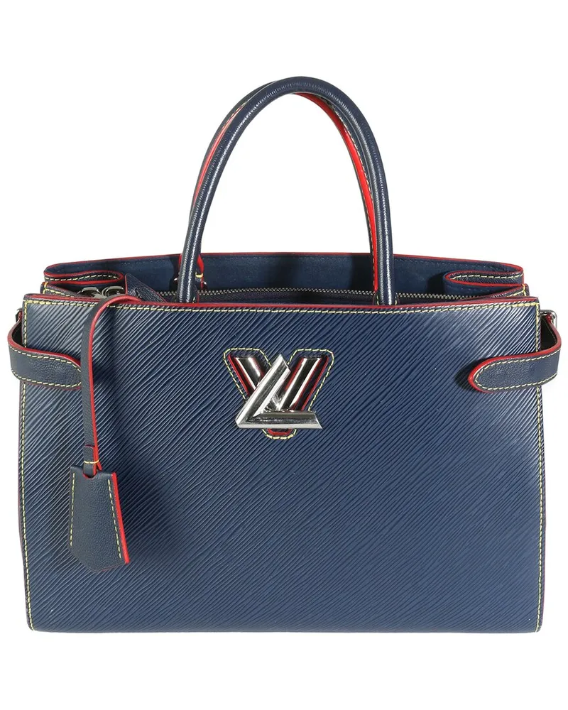 Louis Vuitton Blue Epi Leather Twist Tote (Authentic Pre-Loved Nocolor