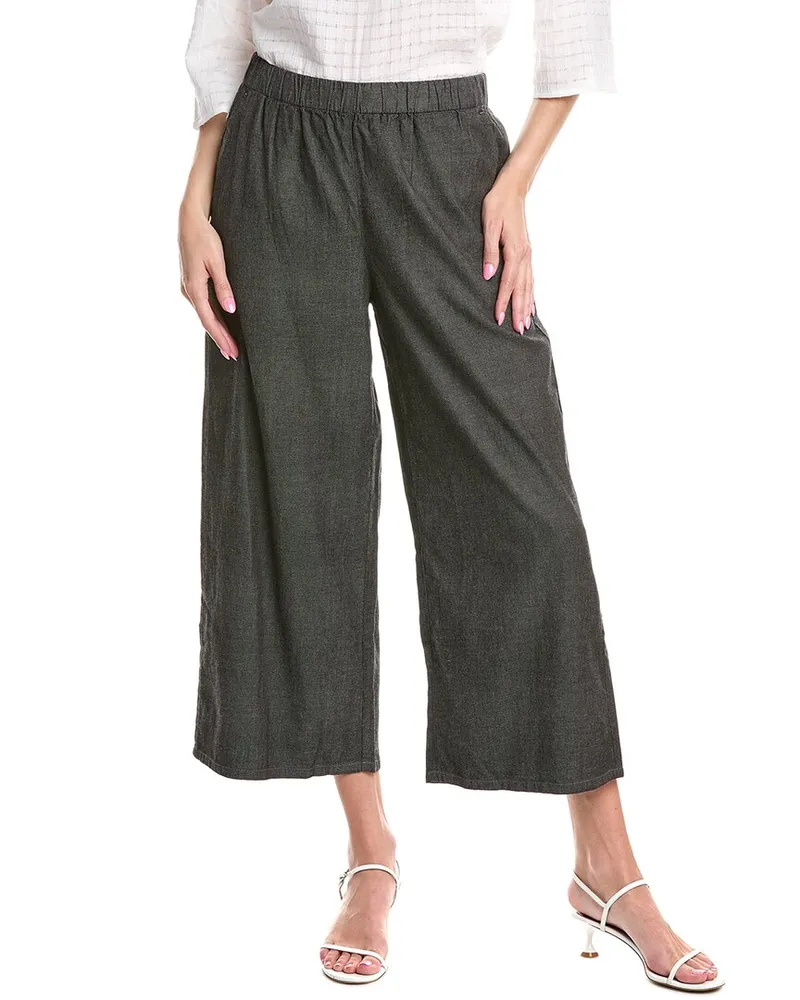 Eileen Fisher Pull-On Wide Leg Pant Black