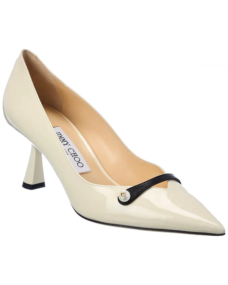 Jimmy Choo Rosalia 65 Patent Pump White