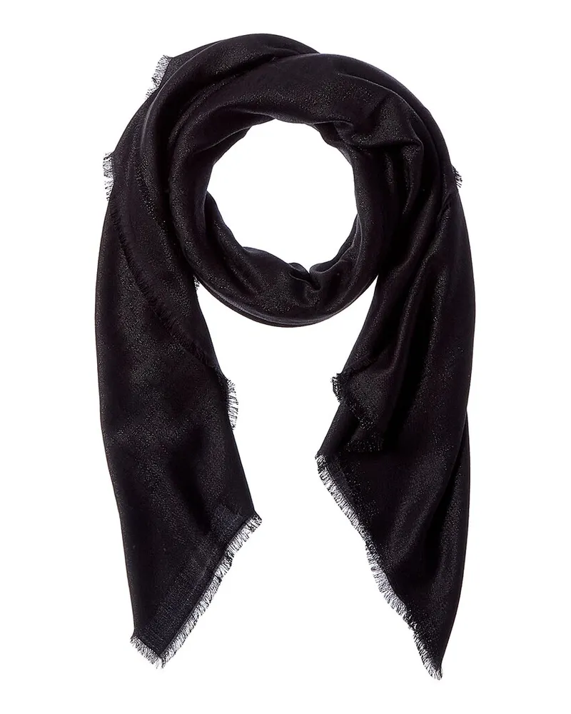 Givenchy Silk & Wool-Blend Scarf Black
