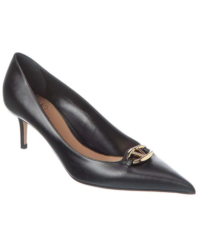 Valentino Garavani VLogo 60 Leather Pump Black