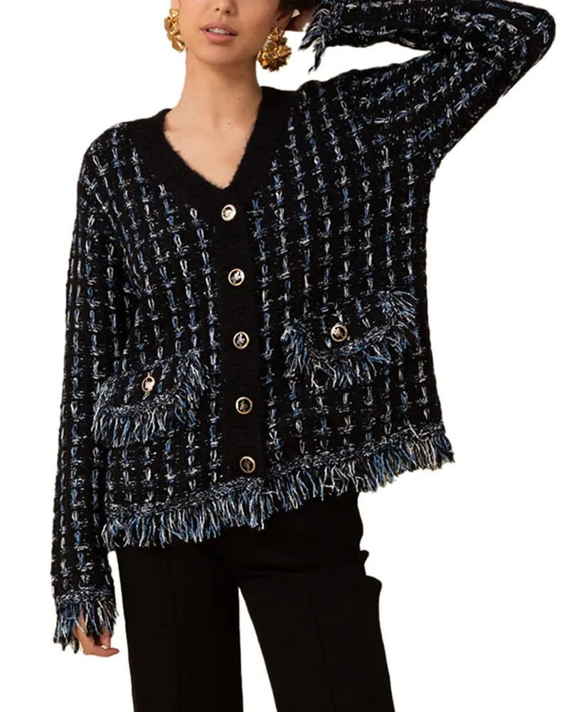 Hale Bob Jimena Wool-Blend Cardigan Nocolor