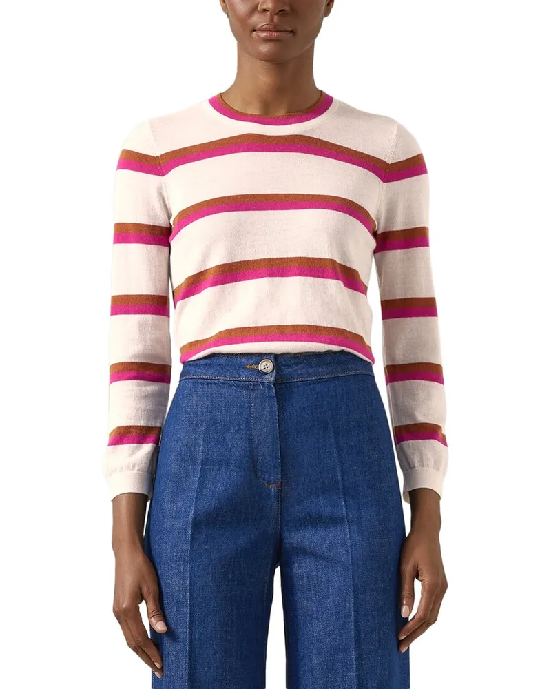 L.K.Bennett  Ashley Knitted Wool-Blend Top Pink