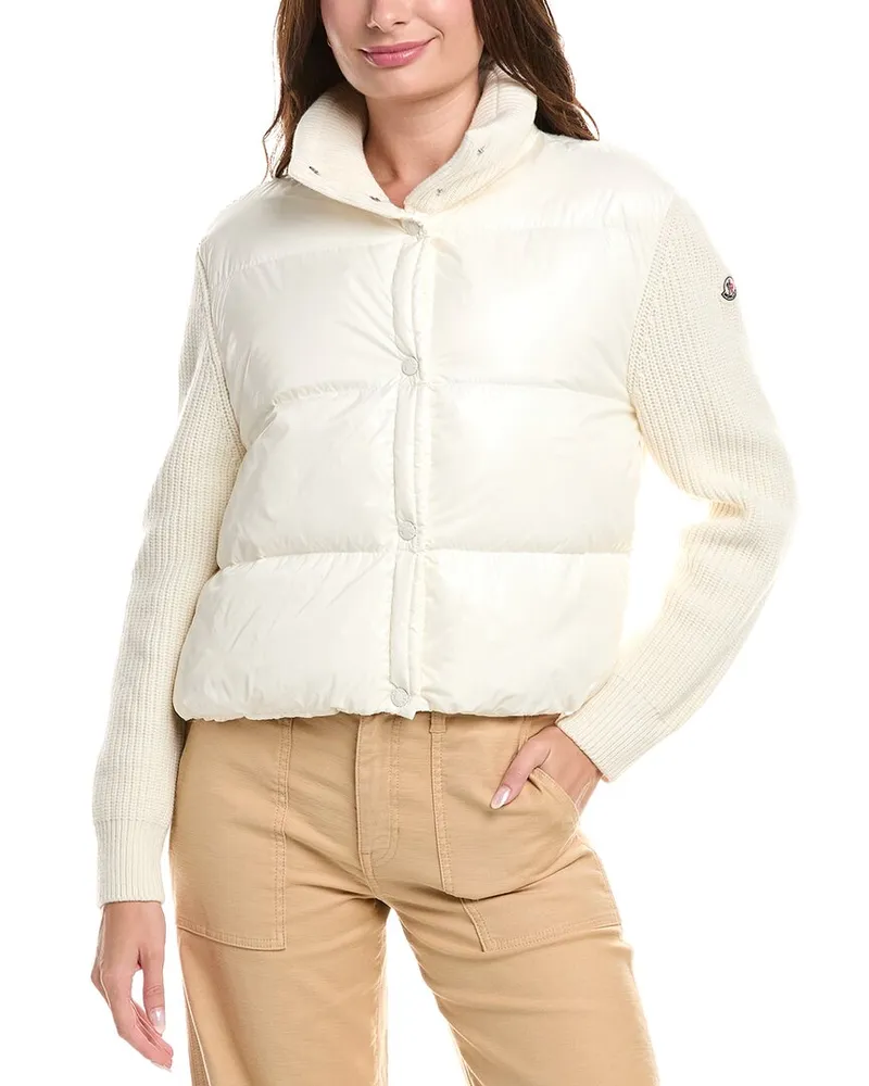 Moncler Wool Down Jacket White