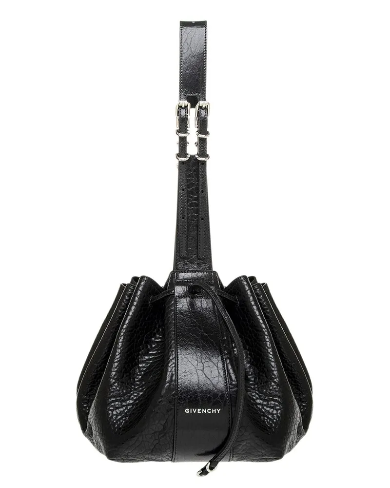 Givenchy Pumpkin Medium Patent Crossbody Black