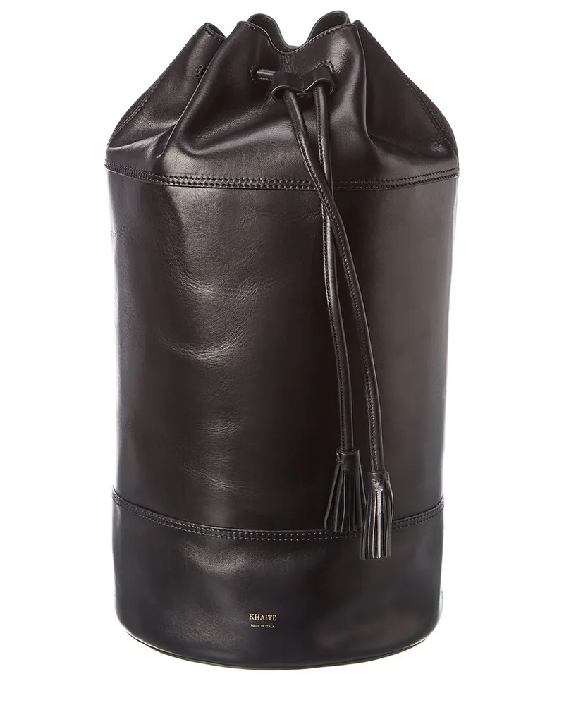 KHAITE Daphne Leather Backpack Black