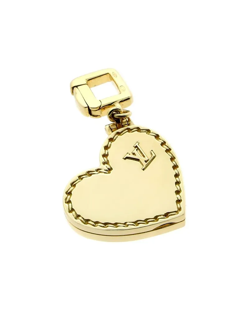 Louis Vuitton 18K Heart Locket Pendant (Authentic Pre-Loved Nocolor