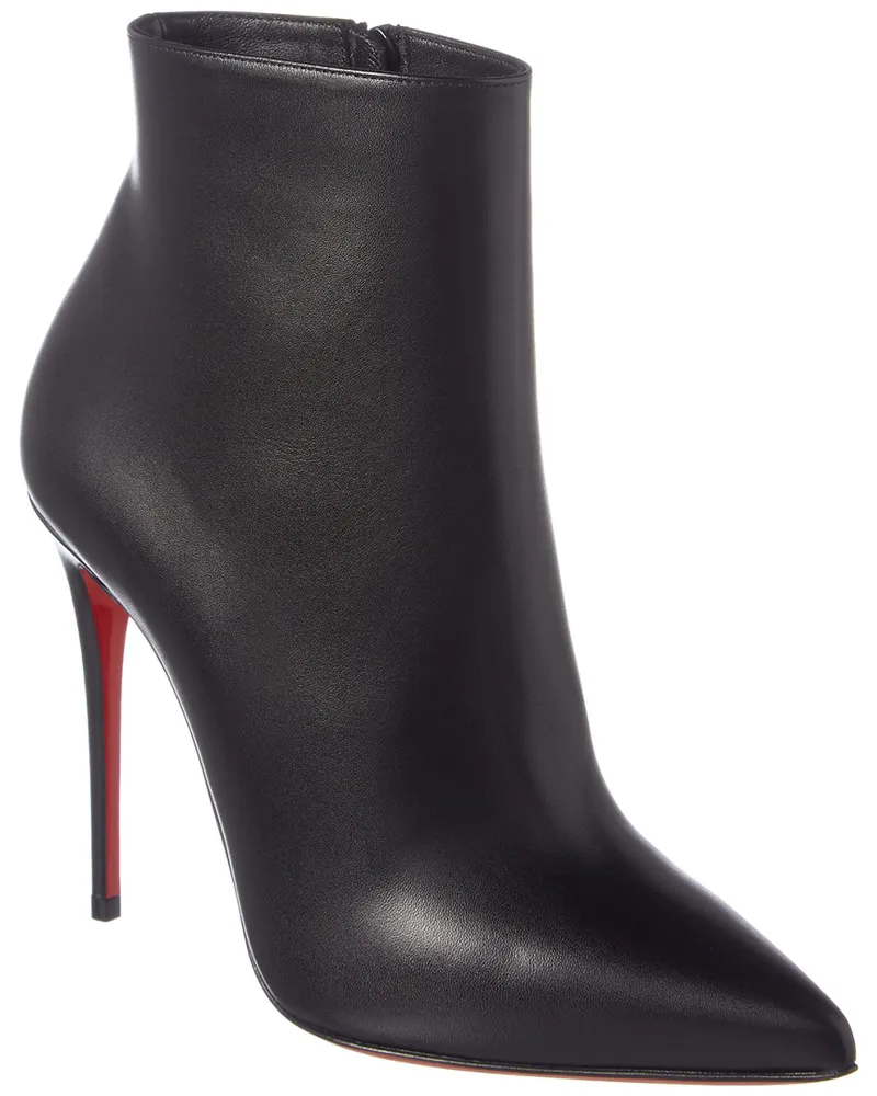 Christian Louboutin So Kate 100 Leather Bootie Black