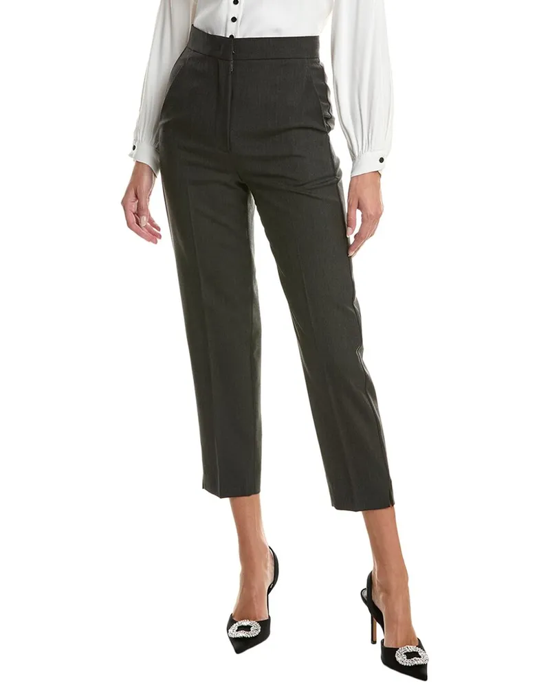 Max Mara Mira Wool, Mohair & Silk-Blend Trouser Grey