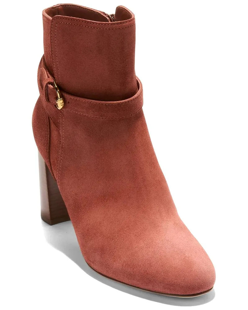 COLE HAAN Glendale Buckle Suede Ankle Boot Nocolor