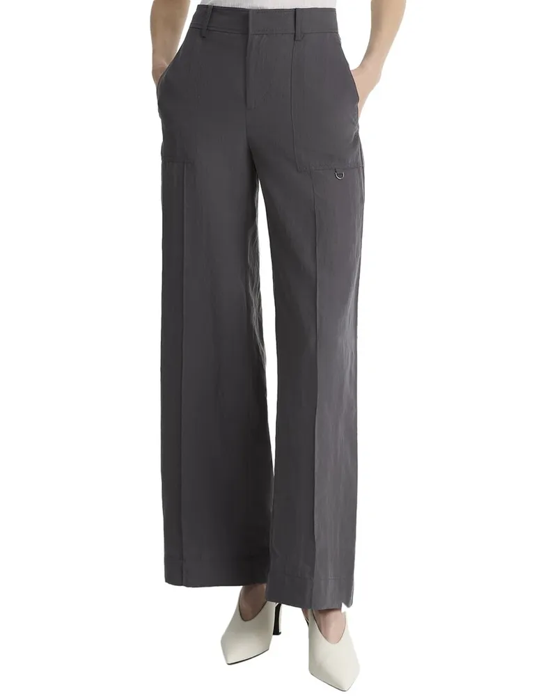 Vince Mid Rise Utility Barrel Pant Purple
